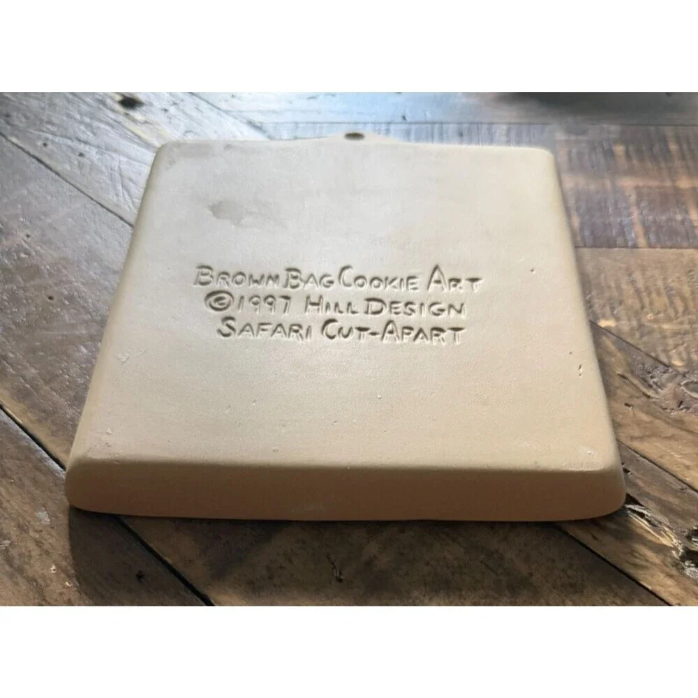 Brown Bag Cookie Art 1997 Hill Design Safari Cut Apart Mold Lion Elephant Zebra